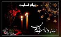 پیام تسلیت به دکترامیر امانی به مناسبت درگذشت پدر بزرگوارشان